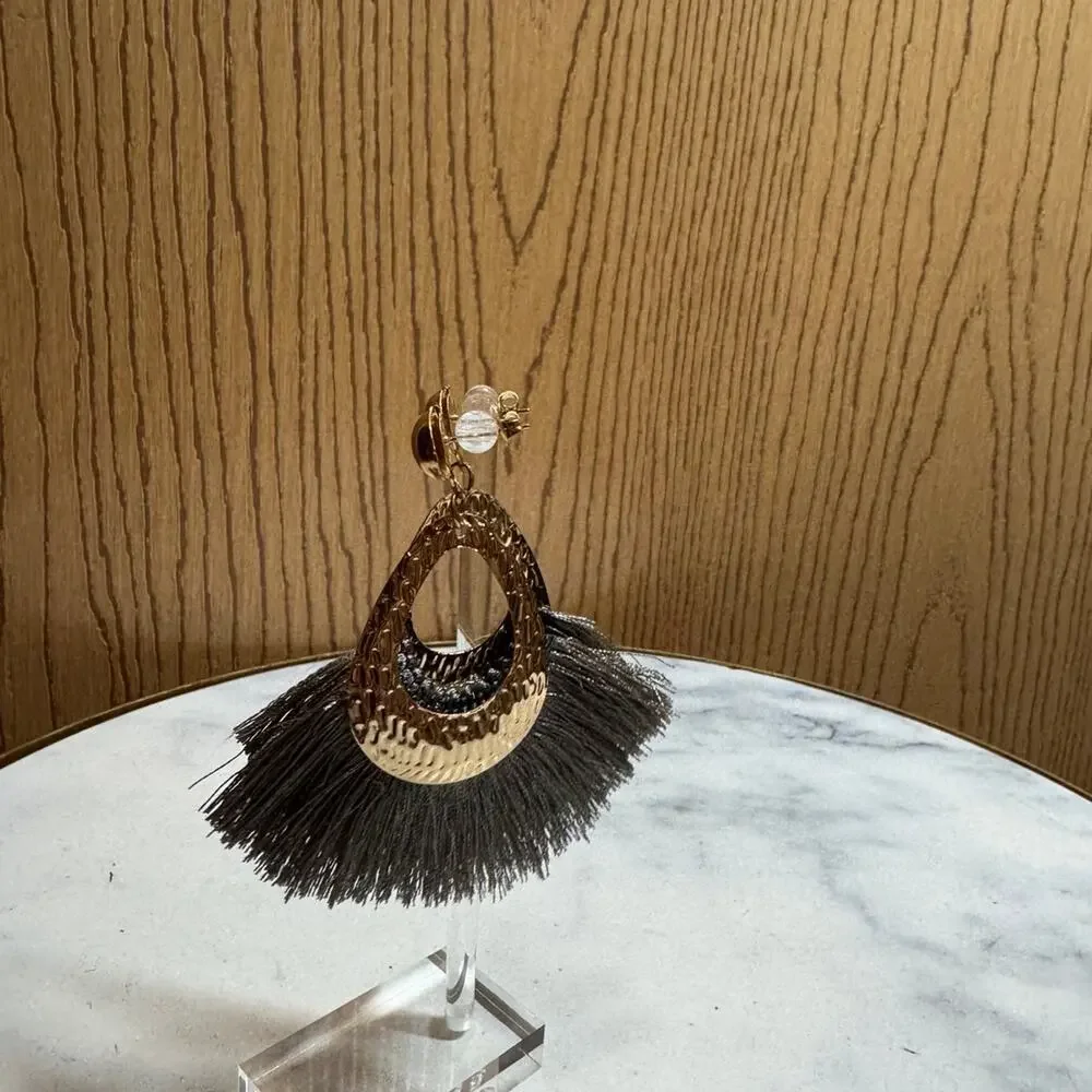 Earrings tassel style like new !